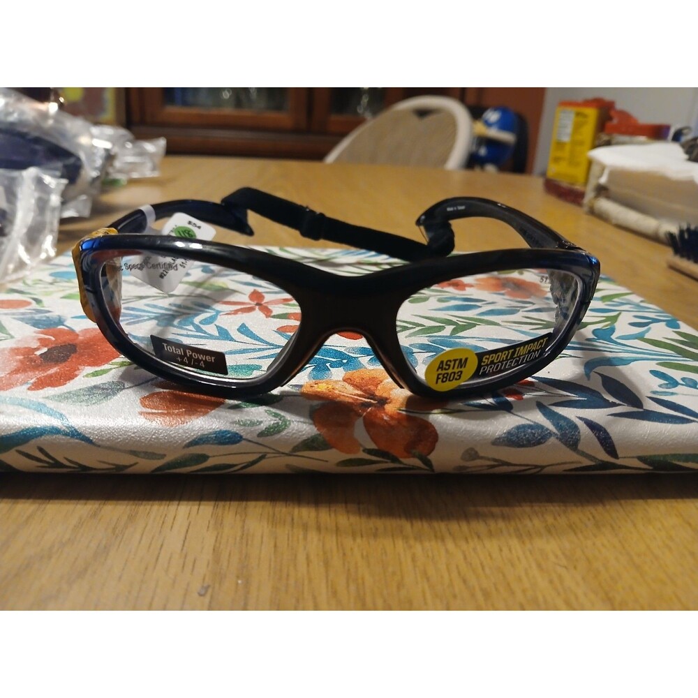 Liberty SS2000 #220 Black/Red Geometric Sports Frames 51-17-125. NWT